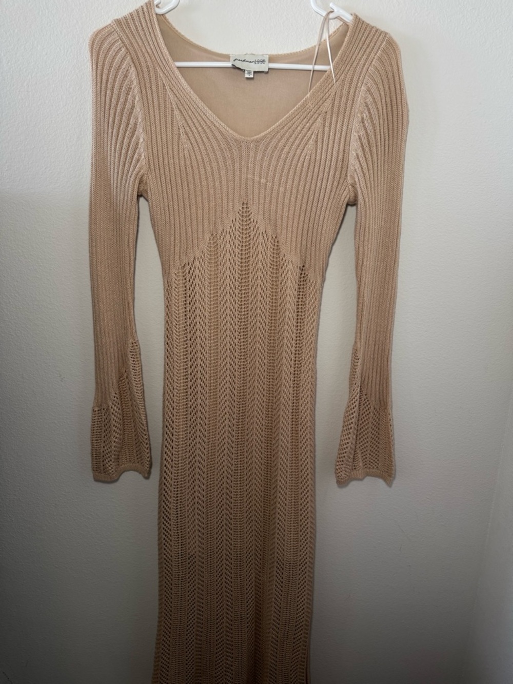 Freshman 1996 Long Sleeve Knit Bodycon Maxi Dress - Picture 3 of 4